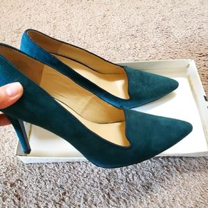 Nine West Suede Tuxedo Heels